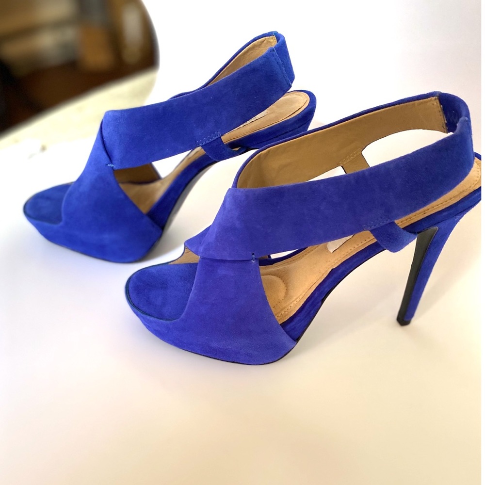Blue Suede Diane von Frustenburg Stilettos
